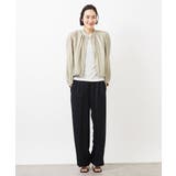 ［セットアップ対応］クラッシュレザーライクノーカラーブルゾン | MICHEL KLEIN | 詳細画像5 