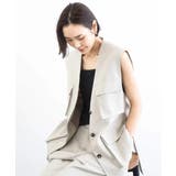 ベージュ | [セットアップ対応]ツイードライク フィッシャーマンジレ | MICHEL KLEIN