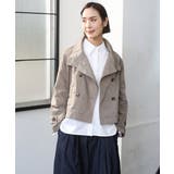 ベージュ | スタンドカラーショートブルゾン | MICHEL KLEIN