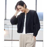 ナイロンペーパー ノーカラーブルゾン | MICHEL KLEIN | 詳細画像13 