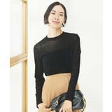 ブラック(94) | ナイロンチュールフロッキーカットソー | MICHEL KLEIN