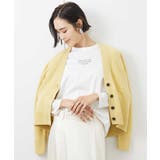 ホワイト | [ドラマ着用]ロングスリーブロゴTシャツ | MICHEL KLEIN