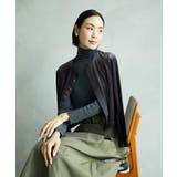 ダークグレー | ［レイヤードにおすすめ］シアーハイネックカットソー | MICHEL KLEIN