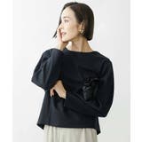 ブラック(94) | 起毛ジャージータックデザインカットソー | MICHEL KLEIN