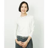 ホワイト | ［レイヤードに最適］シアークルーネックPO | MICHEL KLEIN