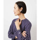 ボーダーバックフレアカットソー | MICHEL KLEIN | 詳細画像1 