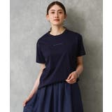 ネイビー | ミニマルロゴTシャツ | MICHEL KLEIN