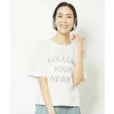 リバースサイドプリントロゴTシャツ | MICHEL KLEIN | 詳細画像1