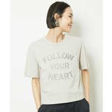 ライトグレー(91) | リバースサイドプリントロゴTシャツ | MICHEL KLEIN