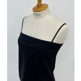 ブラック(94) | ［カップ付き］ストレッチポンチキャミソール | MICHEL KLEIN