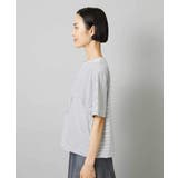 透明箔プリントボーダーTシャツ | MICHEL KLEIN | 詳細画像20 