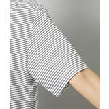 透明箔プリントボーダーTシャツ | MICHEL KLEIN | 詳細画像23 