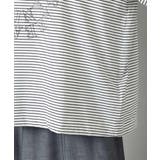 透明箔プリントボーダーTシャツ | MICHEL KLEIN | 詳細画像24 
