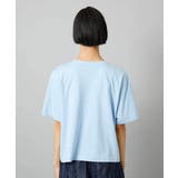 透明箔プリントボーダーTシャツ | MICHEL KLEIN | 詳細画像29 