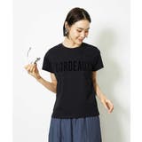ブラック | フロッキーロゴTシャツ | MICHEL KLEIN