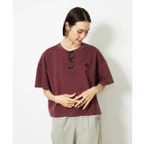 レッド | イニシャル刺繍Tシャツ(無地) | MICHEL KLEIN