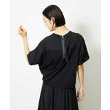 ブラック | [セットアップ対応]トリオシアーチェックカットソー | MICHEL KLEIN