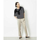 イニシャル刺繍Ｔシャツ(ボーダー柄） | MICHEL KLEIN | 詳細画像10 