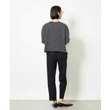 イニシャル刺繍Ｔシャツ(ボーダー柄） | MICHEL KLEIN | 詳細画像5 