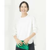ホワイト(90) | ワンポイント刺繍ロングスリーブカットソー | MICHEL KLEIN
