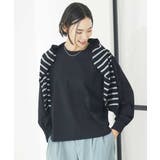 ブラック(94) | ワンポイント刺繍ロングスリーブカットソー | MICHEL KLEIN