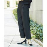 ブラック | ［セットアップ対応/洗える］ツイルストレッチパンツ | MICHEL KLEIN