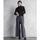 2WAYストレッチチェックワイドパンツ | MICHEL KLEIN | 詳細画像3