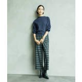 [定番人気]ストレッチ裏起毛ワイドパンツ | MICHEL KLEIN | 詳細画像3 