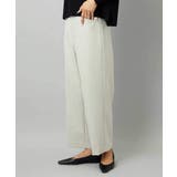 ライトグレー | [定番人気]ストレッチ裏起毛ワイドパンツ | MICHEL KLEIN