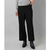 ブラック | [定番人気]ストレッチ裏起毛ワイドパンツ | MICHEL KLEIN