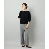 ［定番人気/新色追加］裏起毛ワイドクロップドパンツ(機能素材) | MICHEL KLEIN | 詳細画像46 