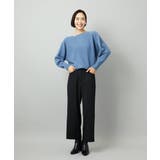 ［定番人気/新色追加］裏起毛ワイドクロップドパンツ(機能素材) | MICHEL KLEIN | 詳細画像67 