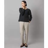 ［定番素材］裏起毛ストレッチテーパードパンツ(機能素材) | MICHEL KLEIN | 詳細画像15 