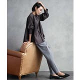 ［定番素材］裏起毛ストレッチテーパードパンツ(機能素材) | MICHEL KLEIN | 詳細画像35 