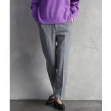 グレー | ［定番素材］裏起毛ストレッチテーパードパンツ(機能素材) | MICHEL KLEIN