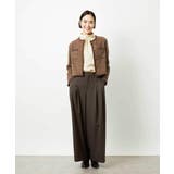 チェック柄2タックワイドパンツ | MICHEL KLEIN | 詳細画像4 