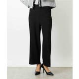 ブラック | ［定番人気］ストレッチ裏起毛ワイドパンツ | MICHEL KLEIN