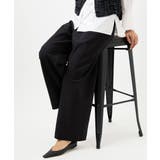 ブラック | [コージーボトム]シームレスワイドパンツ | MICHEL KLEIN