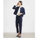 [定番スーツ]トリコットカノコテーパードパンツ（セットアップ対応） | MICHEL KLEIN | 詳細画像18 