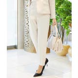 [定番スーツ]トリコットカノコテーパードパンツ（セットアップ対応） | MICHEL KLEIN | 詳細画像9 