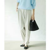 ライトグレー(91) | タスランチノクロスルーズラインパンツ | MICHEL KLEIN
