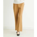 キャメル(87) | [洗える]ストレッチフレアパンツ | MICHEL KLEIN