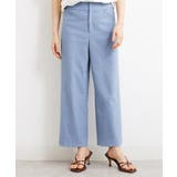 ライトブルー(50) | [定番人気]ストレッチワイドパンツ | MICHEL KLEIN