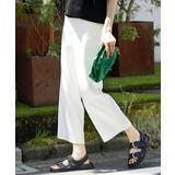 ホワイト(90) | [定番人気]ドライストレッチワイドパンツ | MICHEL KLEIN