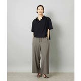 [リラックスボトム]ドローストリング ワイドパンツ | MICHEL KLEIN | 詳細画像3 