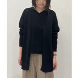 ブラック | ホールガーメント(R)着流しカーディガン | MICHEL KLEIN