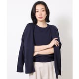 ネイビー(57) | レーヨンナイロンアンサンブル(2点セット) | MICHEL KLEIN