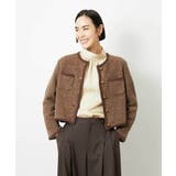 ツィード調モールニットジャケット | MICHEL KLEIN | 詳細画像1 