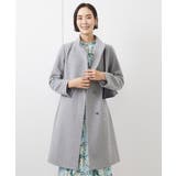 グレー | [定番人気]Super100ウールビーバースタンドカラーコート | MICHEL KLEIN