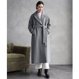 カーキ | Super100ウールロングチェスターコート | MICHEL KLEIN